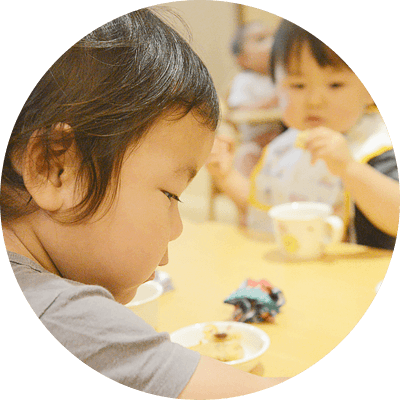 午後のおやつのフキダシアイコン